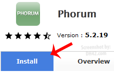 Phorum install