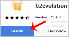 b2evolution Installation