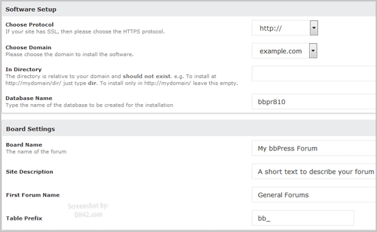 bbPress Installation