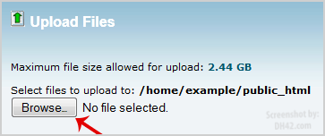 Cpanel File Browse