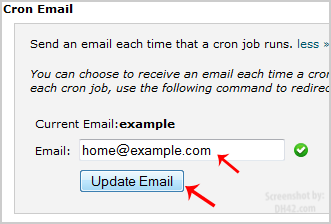 Cpanel Cron Job Email