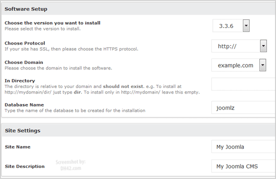 Joomla Installation