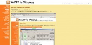 XAMPP welcome screen