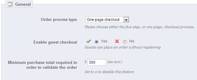 Prestashop Minimum Amount