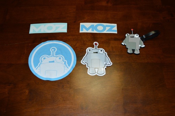 Moz Stickers and Cloth