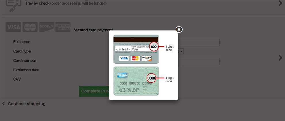 PrestaShop Authorize.net CVV